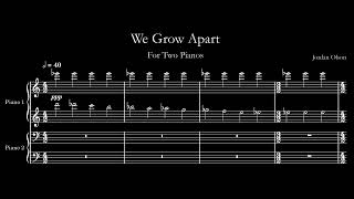 We Grow Apart  score video [upl. by Tugman813]