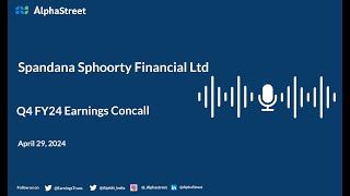 Spandana Sphoorty Financial Ltd Q4 FY202324 Earnings Conference Call [upl. by Ives]