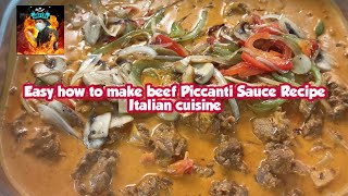 Easy How to Make Beef Piccanti Sauce Recipe Italian cuisinetony chef [upl. by Brandi]