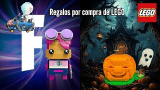 LEGO Regalos por compra Calabaza de Halloween y Bombardera Brillante de Fortnite  40697 amp 40728 [upl. by Hgielrebmik]