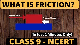 What is Friction or Frictional Force  For Class 9Class 8 [upl. by Primo]