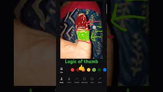 Logic of thumb 👍palmistry hastrekhaastrologyastrologerpalmreadingthumblogic shortsviral [upl. by Gustav]