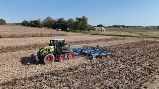 Un beau trio une belle CLAAS Lexion 8600TT  un CLAAS Axion 960TT amp un CLAAS Axion 870 [upl. by Rabiah]