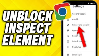 How To Unblock Inspect Element On Chromebook 2024 [upl. by Jeromy]