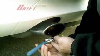 UNIVERSAL TURBO MUFFLER EXHAUST SOUND WHISTLER [upl. by Diao946]