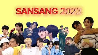 compilation of ATEEZ SANSANG concerts moments 20222023 mainly San kissing Yeosang [upl. by Cr]