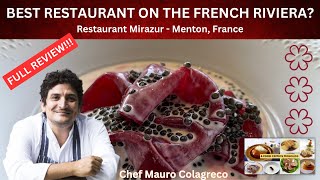 450€ TASTING MENU AT⭐️⭐️⭐️MICHELIN STAR RESTAURANT MIRAZUR  Menton France [upl. by Atinuj]