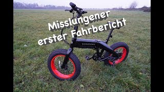 Sondors Fold Mein neues günstiges amp coolstes ebike 🚲 im ersten FahrVERSUCH  TEIL 1 [upl. by Nivar]