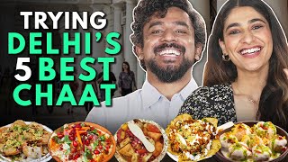 Trying 5 BEST CHAAT in Delhi  The Urban Guide [upl. by Einnhoj]