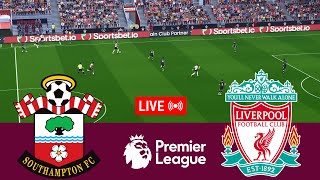 LIVE Southampton vs Liverpool Premier League 2425 Full Match  Video Game Simulation [upl. by Harac]