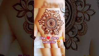 Very easy😱😱unique 🔥🔥 mandala henna design😍 simple mehndi design ideas mehndi shorts trending yt [upl. by Witcher]