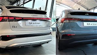 New Audi Q4 etron Sportback 2023  Two Colors Exterior Comparison by Supergimm [upl. by Esch]