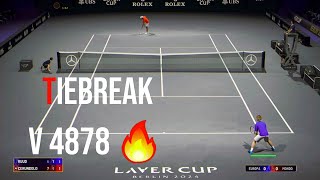 Tiebreak  New Patch 4878  Super TieBreak  Laver Cup  Ruud VS Cerundolo  Esperto [upl. by Eneja]