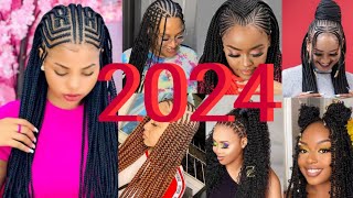 2024 Creative African Braiding Hair Hairstyles For Black Women 🔥 [upl. by Redyr448]