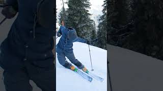 Challenge Your Ski Carving with Steep Terrain  shorts [upl. by Phelgon]