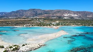 Elafonissi  dream beach with pink sand  Crete [upl. by Adaval]