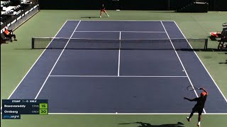 Nishesh Basavareddy  Stanford  Vs Anton Ornberg  UNLV  ITA tennis 032024 [upl. by Anitnamaid843]