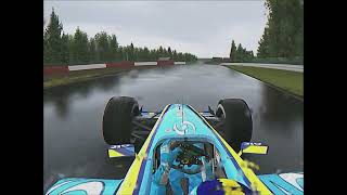 F1 2004 Spa  Jarno Trulli OnBoard Pole Lap  assettocorsa [upl. by Sidonius]