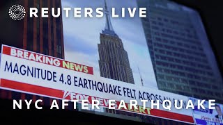 LIVE Magnitude 55 earthquake strikes New York New Jersey [upl. by Aliuqehs251]