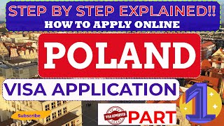 Poland Embassy Appointment Process Part1 l How to register on Embassy Website How to fill up form [upl. by Lashonde]