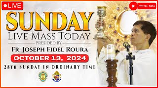 SUNDAY FILIPINO LIVE MASS TODAY ONLINE  OCTOBER 13 2024  FR FIDEL ROURA [upl. by Cleland543]