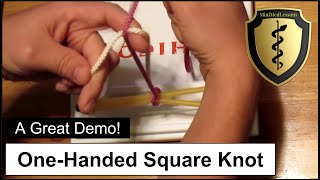 How to Tie a Surgeons Knot One Handed Surgical Knot  Steps amp tips [upl. by Adnuahsar99]