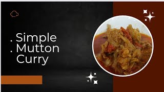 Mutton currySimple mutton curryमटन करीMutton curry in pressure cooker [upl. by Giselbert803]