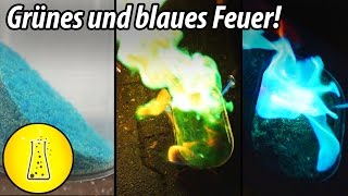 Grünes und blaues Feuer Flammenfärbung [upl. by Agretha]