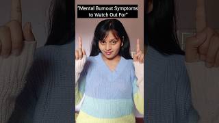 quot5 key Signs of Mental Burnoutquot health mentalhealth awareness facts [upl. by Vookles]