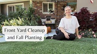 Fall Front Yard Clean Up Plus Planting Ornamental Cabbage Ornamental Kale Violas and Lantana [upl. by Gastineau44]