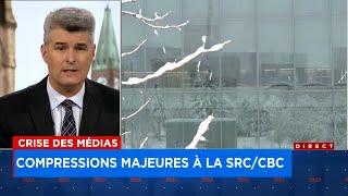 CBCRadioCanada va supprimer 10 de ses effectifs dont 250 postes du côté francophone  explicatio [upl. by Hammad]