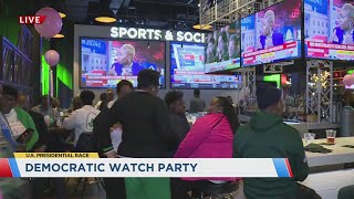 Democratic watch party at Ballpark Village [upl. by Yumuk]