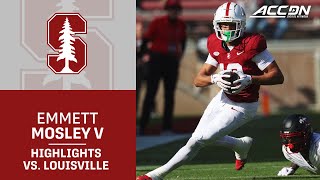 Stanfords Emmett Mosley V Has A CareerBest Day Against Louisville [upl. by Allehcim]