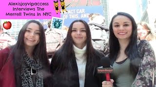 Merrell Twins Updated Interview With Alexisjoyvipaccess In NYC [upl. by Inej]