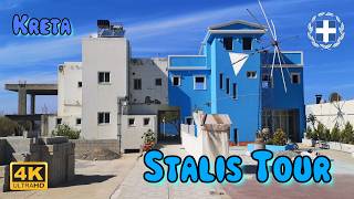 🌴Stalis Tour ☀️ 🇬🇷 Kreta greece stalidabeach crete 4k walkingtour [upl. by Frederiksen]