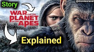 War for the Planet of the Ape Explained In Hindi  moviesracer [upl. by Atinele]