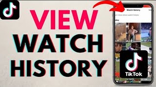 How to See Watch History on TikTok  Check Recently Watched on TikTok  2024 Update [upl. by Ahtebbat]