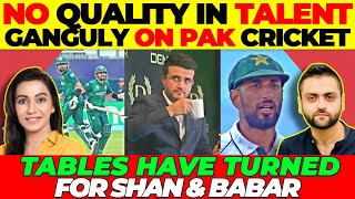 Ganguly on Pakistan Cricket Downfall  Tables have turned on Shan Masood amp Babar Azams Captaincy [upl. by Hcelemile]