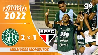 GUARANI 2 X 1 SÃO PAULO  MELHORES MOMENTOS  1ª RODADA PAULISTA 2022  geglobo [upl. by Kayne]