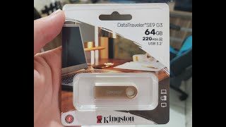 Pendrive Kingston DTSE9G3 64GB  Portuguese [upl. by Fabiola]