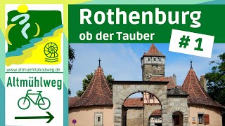 AltmühltalRadweg 1▶ Rothenburg ob der Tauber Colmberg Leutershausen  Radtouren Radreisen [upl. by Ahsuatal884]