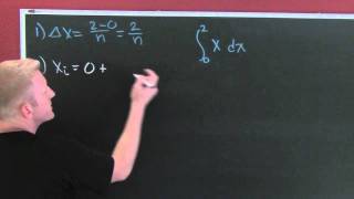 Riemann Sum First Example [upl. by Saxen]