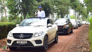 BIGGEST CONVOY WITH HIGH END CARS 🔥🔥GROOM CAME IN STYLEBONIFACESHARON  TheBkays [upl. by Oetsira]