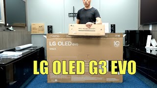 LG OLED G3 Unboxing Setup TV and 4K Demo Videos [upl. by Putnam229]