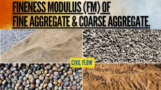 What is the Finness Modulus FM of Fine Aggregate and Coarse Aggregate finenssmodulus FM [upl. by Emyle179]