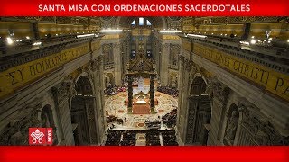 Papa Francisco  Santa Misa con Ordenaciones sacerdotales 20190512 [upl. by Jezrdna]