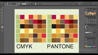 CMYK to Pantone  Converting colors in Adobe Illustrator [upl. by Hootman]