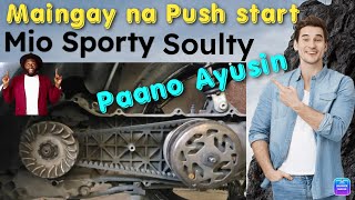 Maingay na Push start Mio Sporty idle Gear Replacement Tutorial [upl. by Buckley]