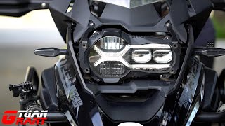 BMW R1250GS Triple Black  Akrapovic Exhaust [upl. by Echo]