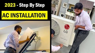 Split Air Conditioner Installation Step By Step 2023  Updated  Important Steps To Consider [upl. by Lidah]